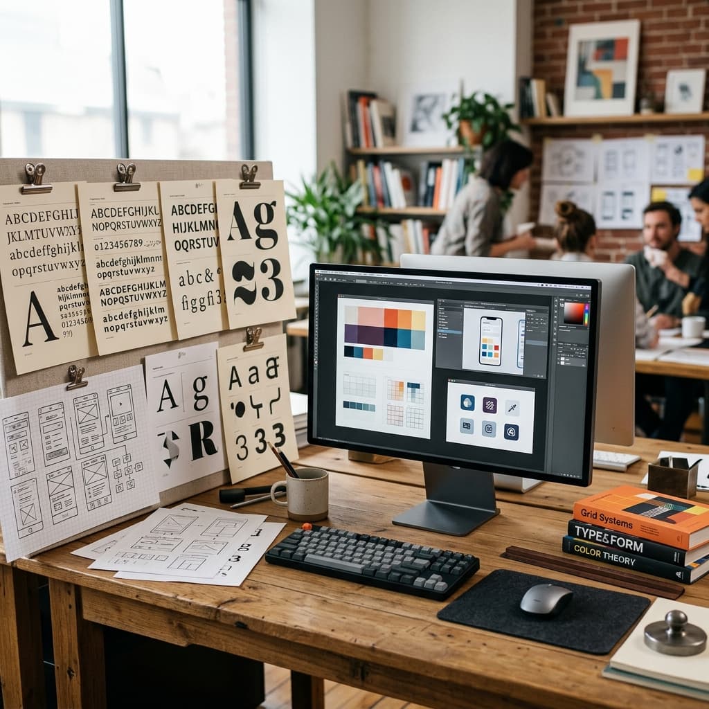 Goldspade design craft typography workspace